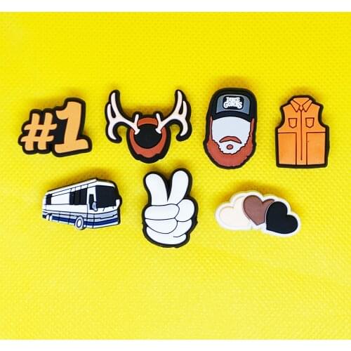 1 pcs Cartoon original Shoe Charms Cute bus Shoe Accessories