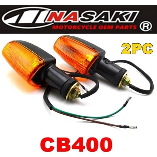 2 pcs/pair Motorcycle Turn Signals Light For Honda CB400 CB1300 CB 400 CB 1300 Turn Signal Not LED Lights Indicators Flasher