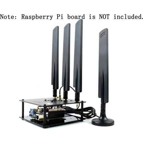 5G 4G LTE Sub-6G Network Module Development Board HAT + GNSS GPS Antenna Kit for Raspberry Pi 3 4 Jetson Nano , for Windows PC