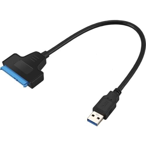 Converter cable USB 3.0 port Sata III SSD / HDD 2.5 inch, Black / anthracite