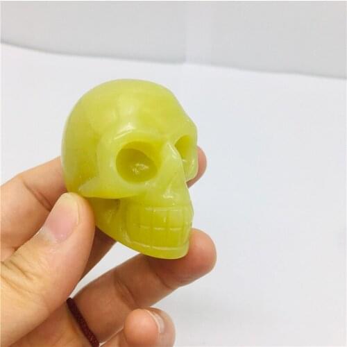 Natural crystal quartz skull