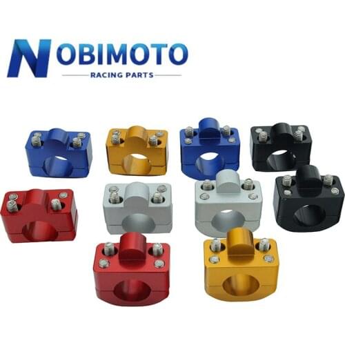 Off Road Motorcycle Handlebar Clamps Riser High Quality Handlebar Riser Fit For 28 MM 1-1/8 Fat Bar Pit Dirt Motorbike 2CNC-172