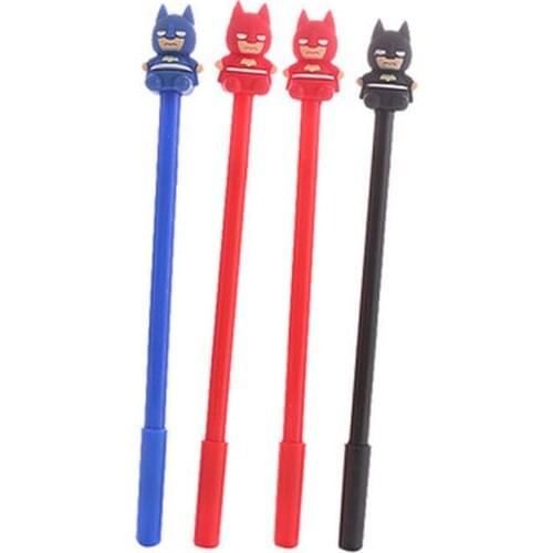 Cartoon Gel Pens 0.5mm Kawaii Stationery Novelty Cute Pen Student Writing Gel Pen Stationery Black Pens Kawaii School Supplies