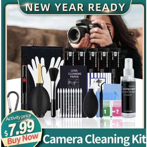 Camera Cleaning Kit DSLR Lens Digital Camera Air Dust Blowe Sensor for Sony Fuji Nikon Canon DV Cameras Lenses Cleaner Tissue