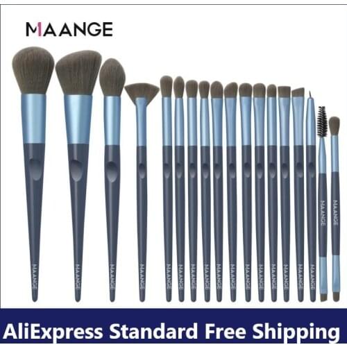 MAANGE 10/12/18 Pcs Makeup Brushes Tool Set Nylon Wool Cosmetic Powder Eye Shadow Foundation Blush Maquiagem Makeup Beauty Tool