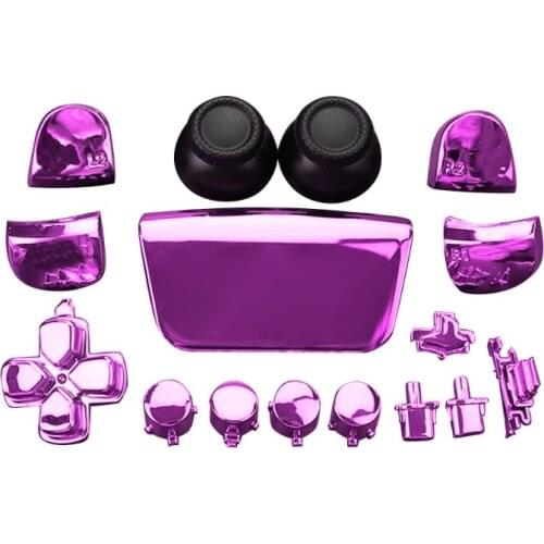 2021 New Full Buttons Set D-Pad R1 L1 R2 L2 Trigger Button Cover DIY Repalcement Part Compatible with PS5 Game Controller