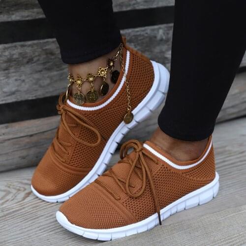 New Sneakers Women Straps Flat Sport Shoes Fashion Women Mesh Casual Lace-up Sport Shoes Runing Breathable Shoes Sneakers#g30