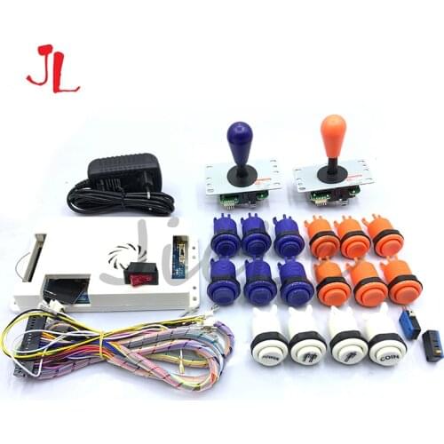 Newest color wifi Pandora 4018 in 1 Kit happ Joystick, Button for DIY Arcade Machine Home Cabinet with Manual