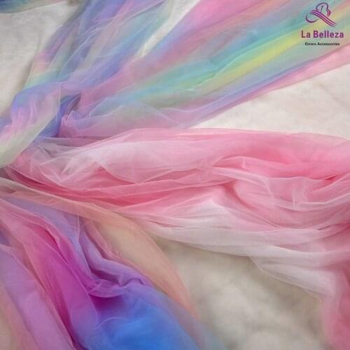 5 yards/lot Rainbow mesh