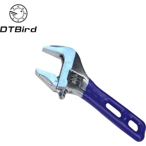 Adjustable Wrench Stainless Steel Universal Spanner Mini Nut Key Hand Tools Maximum 24mm Diameter Multi-Function Bathroom Wrench