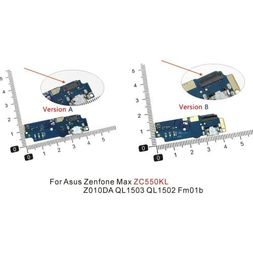 USB Charger Dock Connector Flex Cable Repair Parts Charging Board For Asus Zenfone Max ZC550KL Z010DA QL1503 QL1502 Fm01b