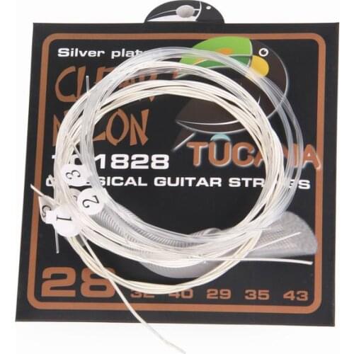 Classical guitar strings Nylon and Silver Plated Wire Hard Tension 028-043 Guitar Accessories