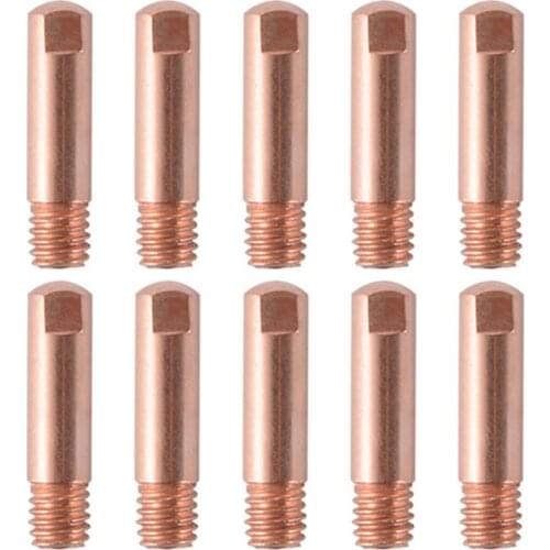 10 PCS MB15AK Mig/Mag Welding Torch Gas Nozzle Conductive Tip Accessories High-quality Copper Machine Replacement