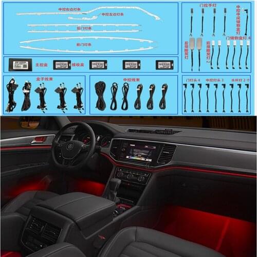 LED Ambient Light For VW Teramont Teramont X 17-21 original 1:1 mold Interior Decorative Trims Lamp Atmosphere Light Upgrade Kit