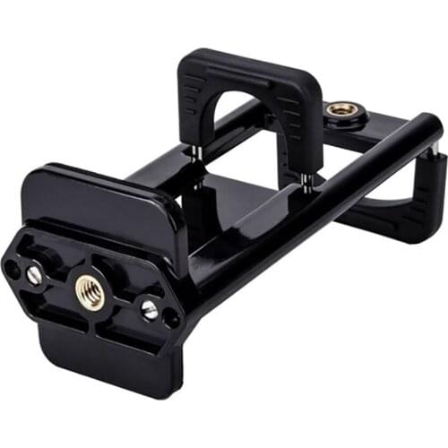 Universal Tripod Holder Mount Clamp Clip Bracket for Mobile Phone Tablet Camera Mobile Phone Selfie Stand for Smartphones,Black