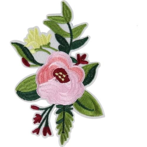 Fine Flowers Embroidered Patches for Clothing Sew on Sew Applique Patch Jeans Clothes Sticker Iron on Floral Badges
