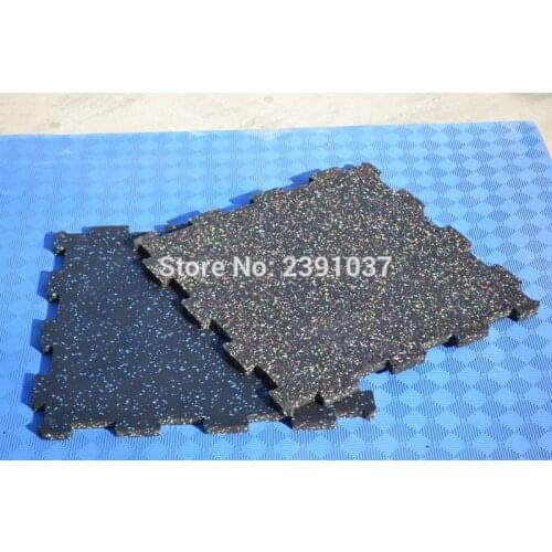 High Quality 50x50cm Home/Commercial Gym garage Eco-friendly Heavy Duty Rubber Extra Thick Mat Flooring Tile