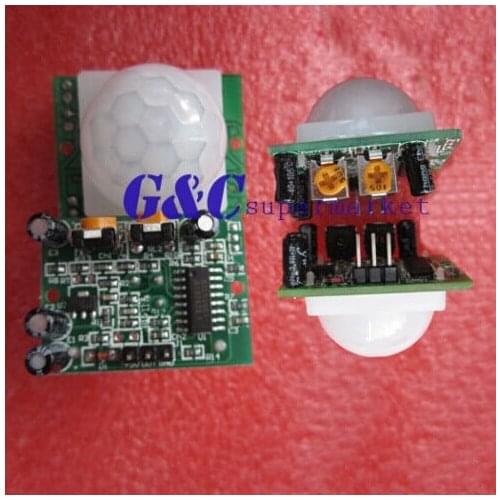 10 SR501 HC-SR501 Pyroelectric Infrared Module Lunar Sensor Detector Module Electronics Compatible Board diy electronics