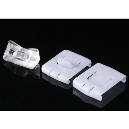 2 Set 6 Piece Suit Seat Buckle Clip Runner Guide For V.W. GOLF MK1 MK2 MK3 CORRADO SCIROCCO White Plastic 964B