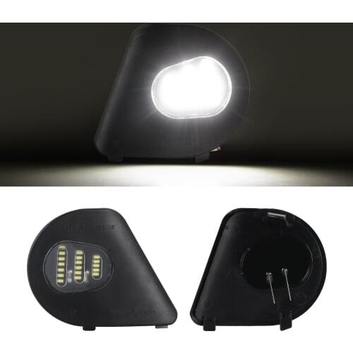 2Pcs 18Led Mirror Puddle Light Side Mirror Lamp Cover Welcome Light For Dodge Ram 1500 2500 3500 4500 5500 2010-2018 Canbus