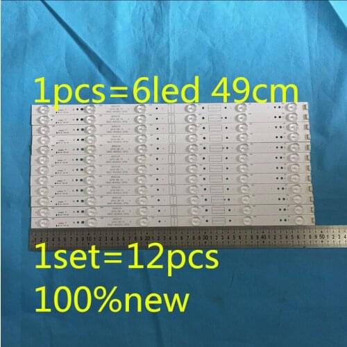 24pcs LED Backlight strip 6lamp For 50E5DHR 50X5 50E3500 50E6100 Light Bar 5800-W50002-2P00 5800-W50002-0P00 screen RDL500WY