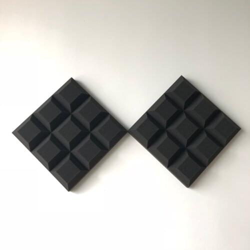 4 PCS Studio Acoustic Foam Soundproofing Treatment Fireproof Acoustic Panel Noise Absorption File