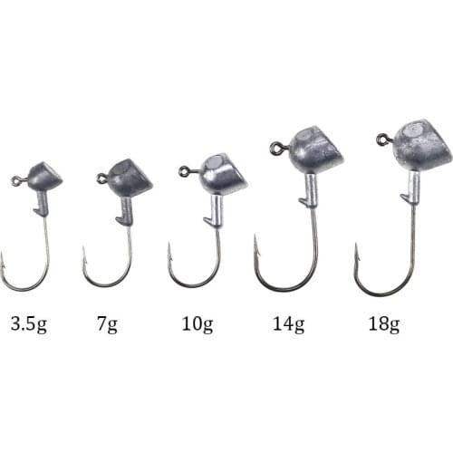 5pcs Fishing Hooks Set Carbon Steel Single Circle Fishhook Carp Hooks Sea Tackle Accessories