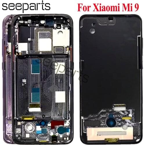 6.39" For Xiaomi mi 9 middle frame Front Bezel Frame Faceplate Housing Case For Xiaomi Mi9 Middle frame Replacement Parts
