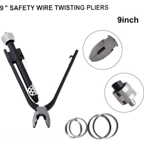 6" 9" Aircraft Safety Wire Twisting Plier Lock Twist Twister With A Spring Return Heavy Duty Jaws Aviation industry grade