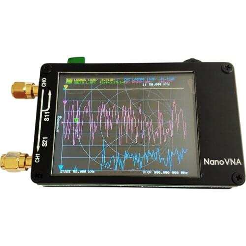 NanoVNA 50KHz ~ 300MHz Antenna Analyzer Vector Network Analyzer Host MF HF VHF UHF UV 2.8inch Screen with battery