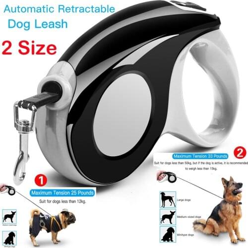 3M/5M Automatic Retractable Dog Leash Pet Collar Convenient Safe Outdoor Walk Travel
