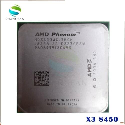 Free shipping for AMD Phenom X3 8450 Triple-Core DeskTop 2.1GHz CPU HD8450WCJ3BGH Socket AM2+/940pin