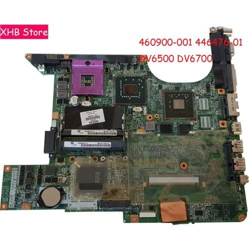 Free CPU 460900-001 446476-001 For HP Pavilion DV6000 DV6500 DV6700 Laptop Motherboard DA0AT3MB8F0 PM965 DDR2 tested