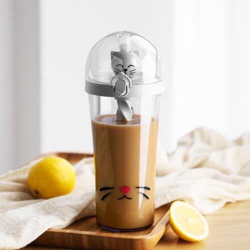 500ml Shacker Water Bottles My Bottle powder Shacker Water Bottle Sports Bottle with Straw Plastic cup for Water Tumbl