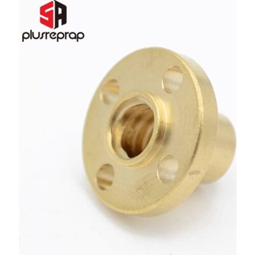 3D Printer Parts Brass Flange Nut For CNC 3D Printer Reprap T8 Lead Screw 8mm Lead 8mm Lead 4mm or 2mm