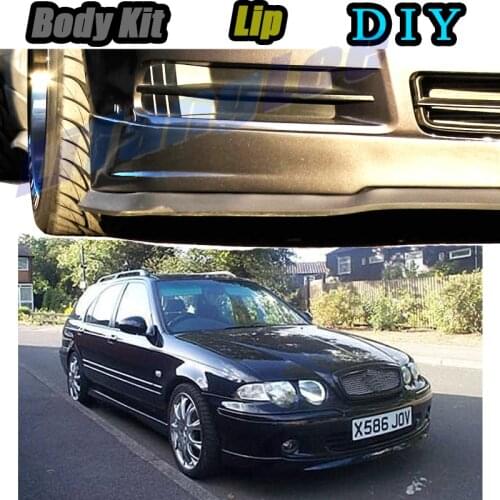 Car Bumper Lip Front Spoiler Skirt Deflector For Rover 400 / 45 Tune Car Modified Body Kit VIP Hella Flush Lips