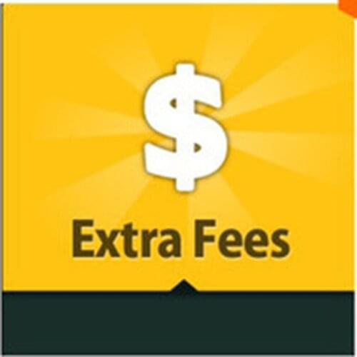 Extra fee this link for repay item or resend package