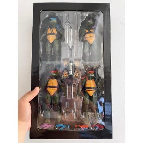 18cm NECA Leonardo Donatello Michelangelo Raphael PVC Action Figure Toy Gift