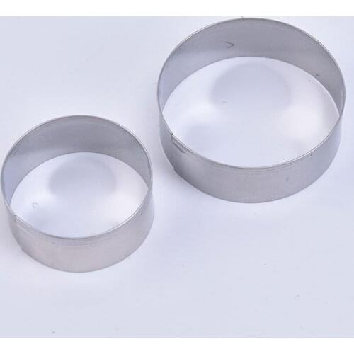 6pcs Round Shape Mold Mousse Ring Mold Stainless Steel Cake Cutter Baking Cake Decorating Excellent Tools Kitchen Stuff