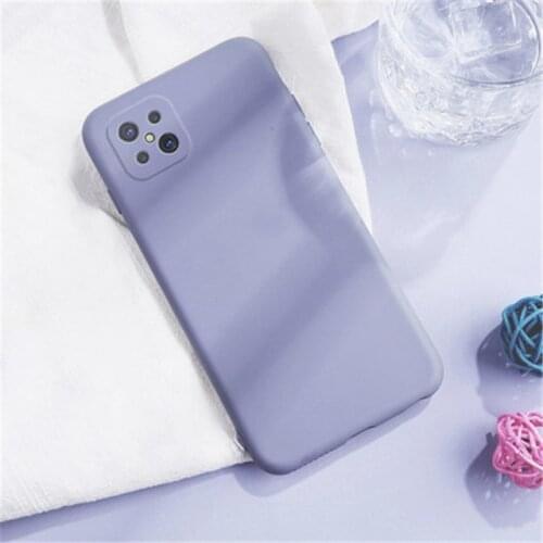 Skin-friendly Case For OPPO A92S Liquid Silicone Cases For OPPO A92S A 92S A92 S Slim Soft TPU Microfiber Cover for OPPO A92S