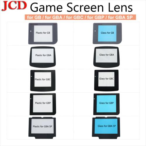 JCD For GBC for GBA for GB DMG Screen Plastic Display For GameBoy Advance Color Protector Lens for Nintendo for Gameboy Advance