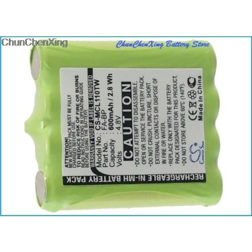 Cameron Sino 600mAh Battery LH060-3A44C4BT for Motorola TLKR-T4, For Switel WT237