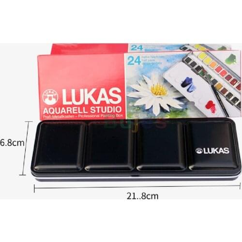 Germany authentic LUKAS 9/24 color set watercolor paint Aquarellfarbe high Aquarelle Fine studio Student level watercolor paint
