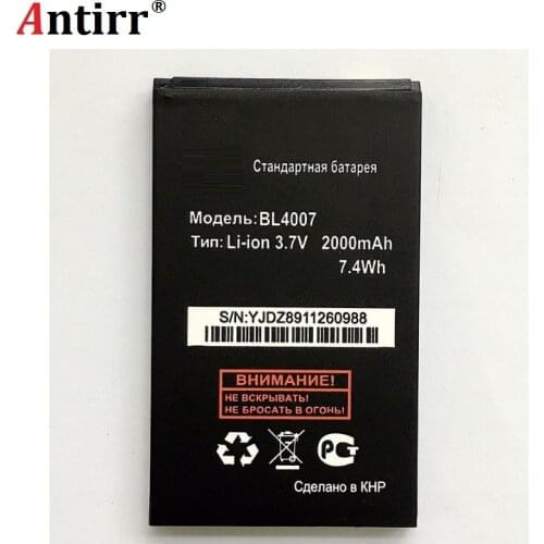 Newest High Quality Battery BL4007 For Fly DS123 DS130 3.7v 2000 mAh Mobile Phone Batterie Rechargeable In stock Tracking