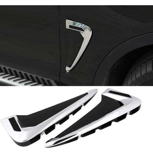 Pair Car Front Fender Side Air Vent Cover Trim for BMW X5 F15 2014-2017