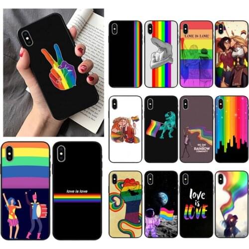 Zororong Love Is Love LGBT Rainbow Phone Case For iPhone 12 Mini 11 Pro XS Max X XR 7 8 Plus