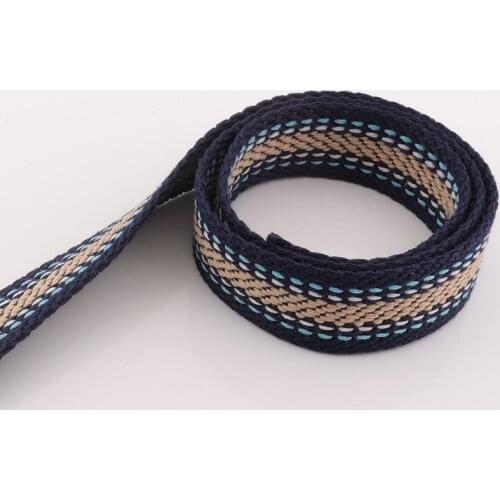 Pink Stripe Webbing Strap Colorful canva Webbing Belt Strap Handbag Strap Fabric webbing ribbon belt strap