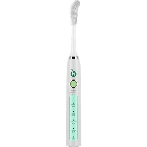 Silicone Curved Electric Toothbrush USB Rechargeable Waterproof Removal of Dental Plaque sonic