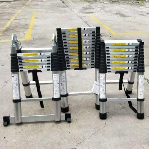 Household extension ladder folding thickening herringbone ladder steps 2 meters contraction 68 cm 7 and 7