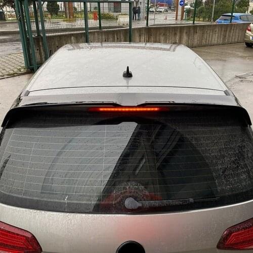 Roof Spoiler For VW. Golf Mk7 - 7,5 2012 - 2019 Model Years Abs Plastic Unpainted or Piano Black Painted Product Surface